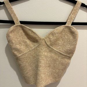 Wilfred Sicily Sweater bustier tank top (XS, oatmeal)